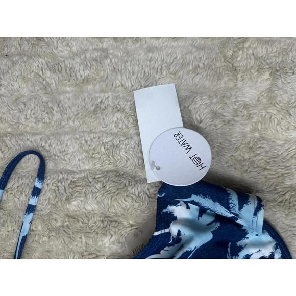 Hot Water tropical underwire triangle bra and string bikini set Size L/M - Picture 4 of 11